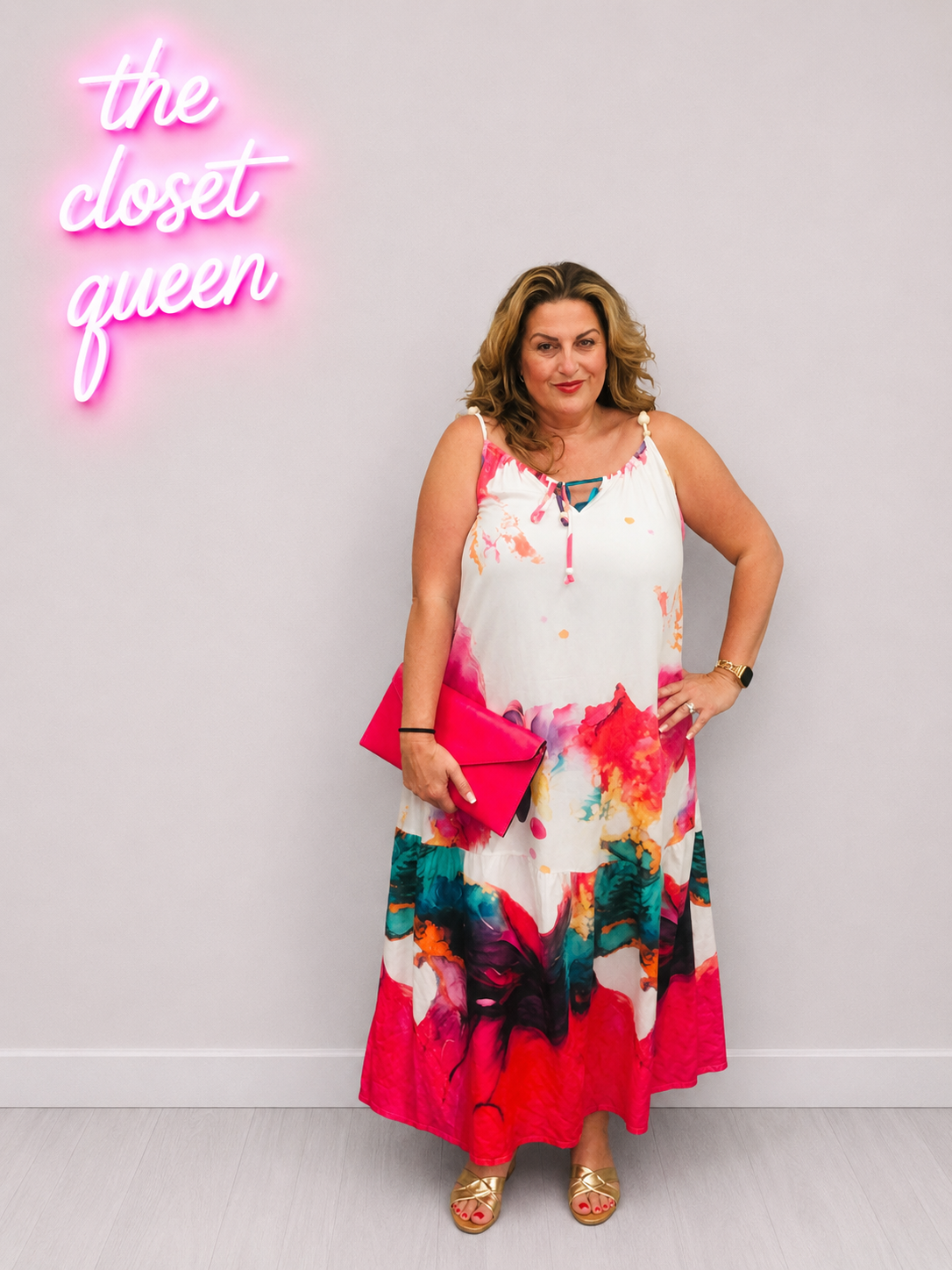 Certy Dress Watercolour Print By FLY