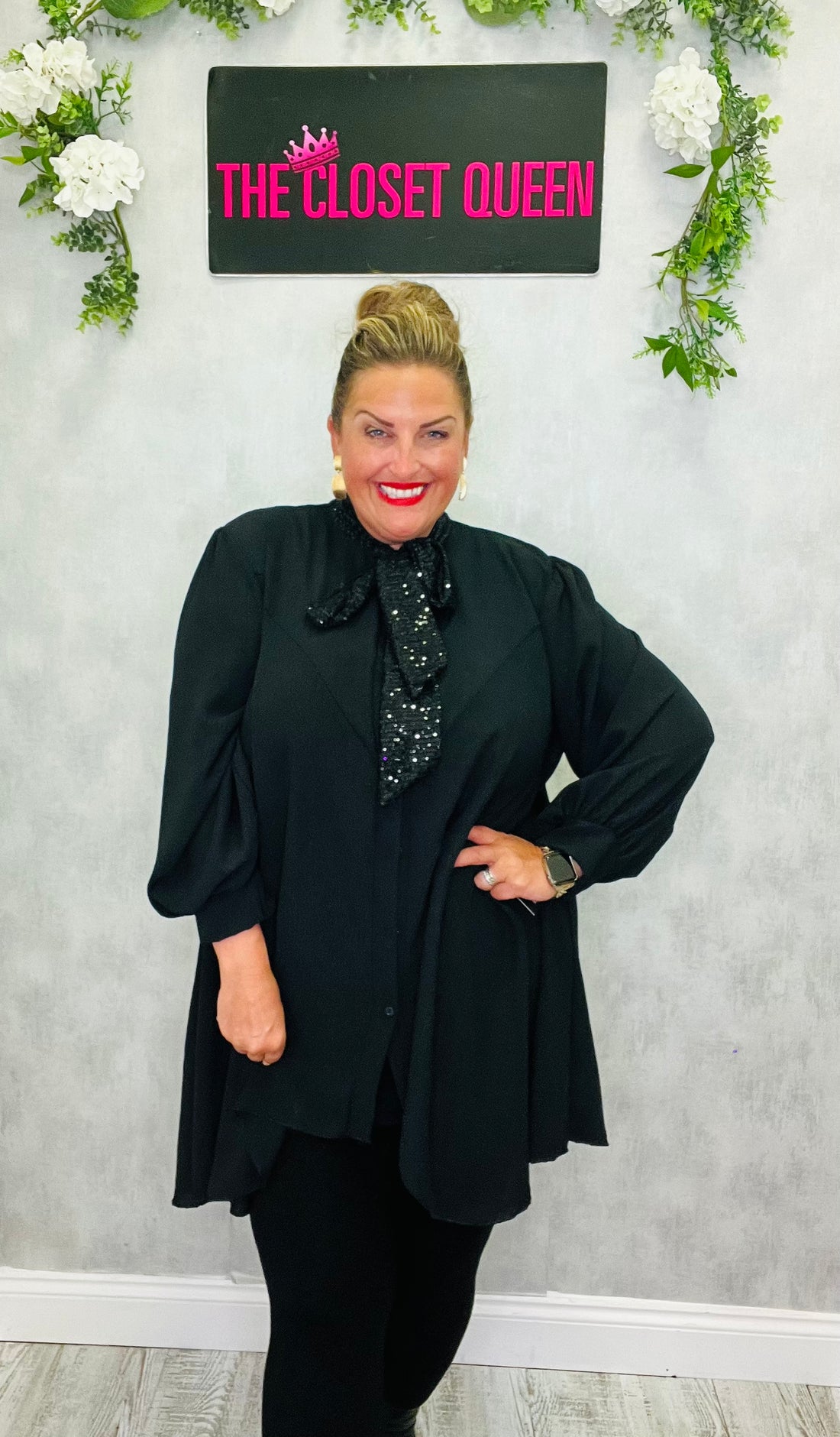 Flow Glitz Bow Blouse