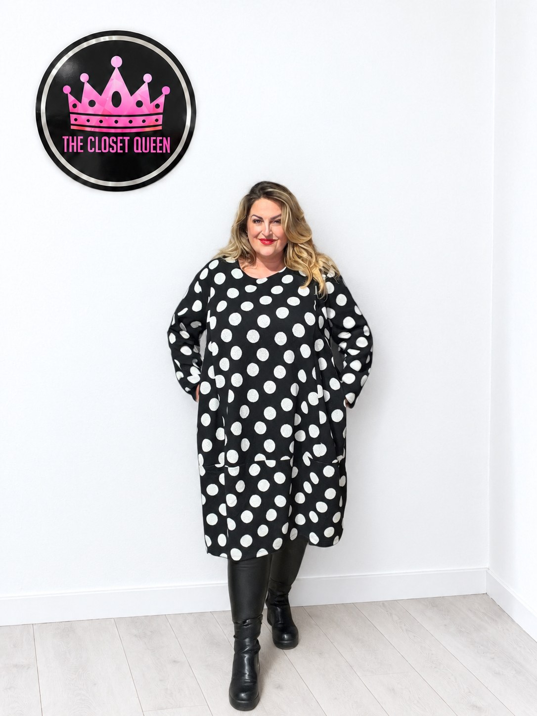 Spot Woven Dress