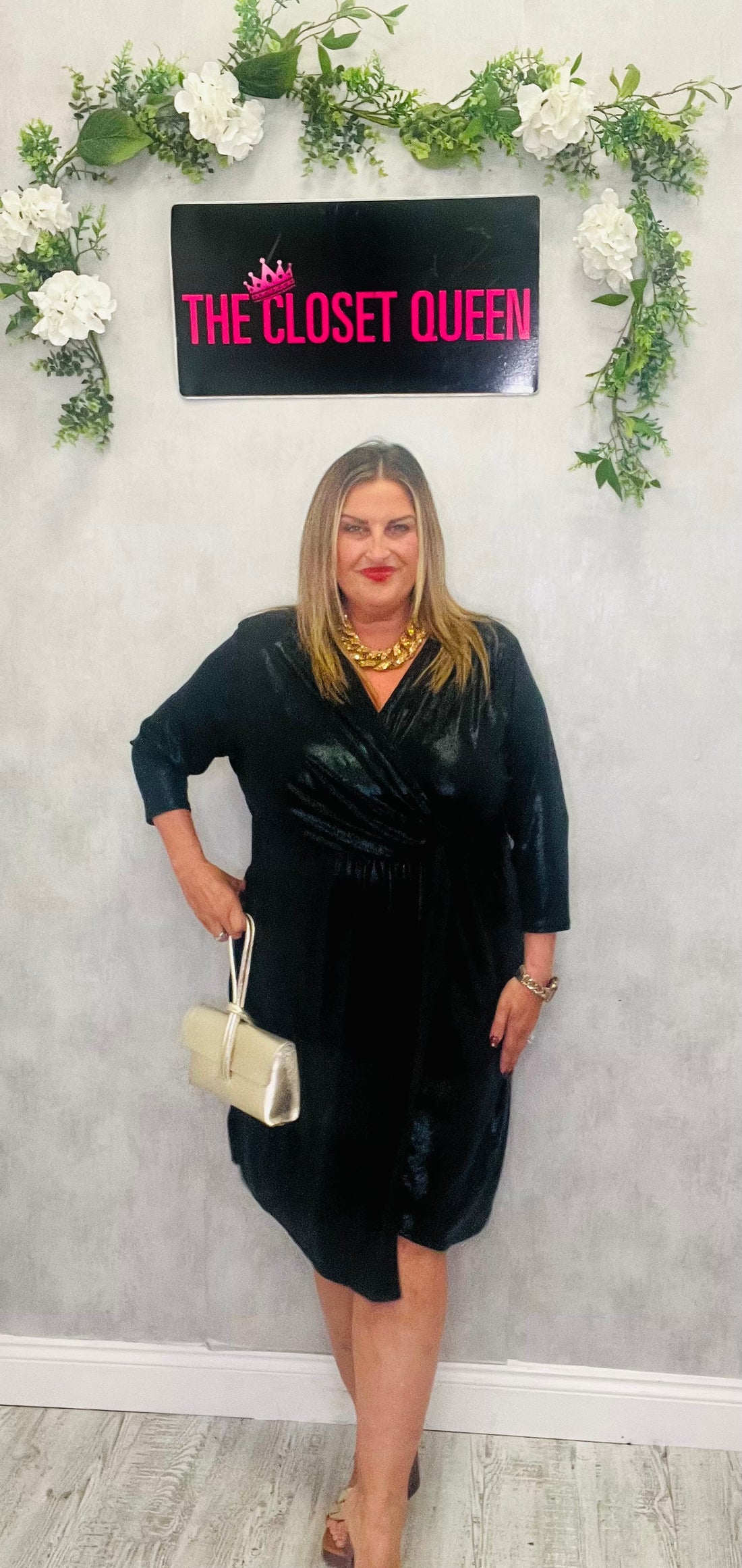 Margo Metallic Dress