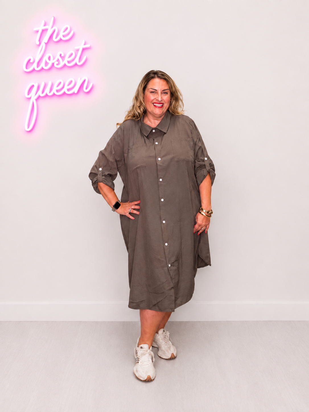 Plain Shirt Dress