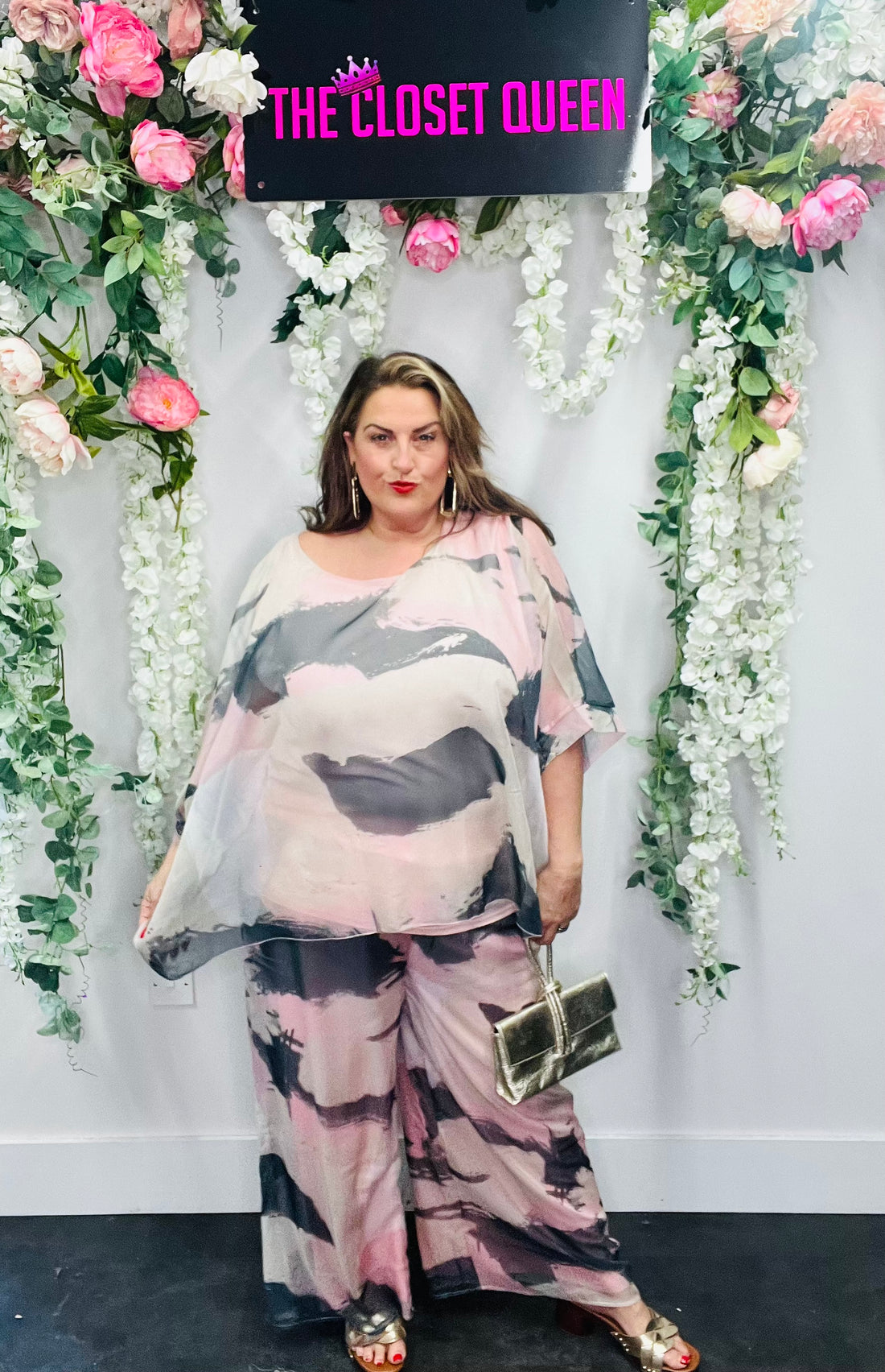 Silk Overlay Trouser Set