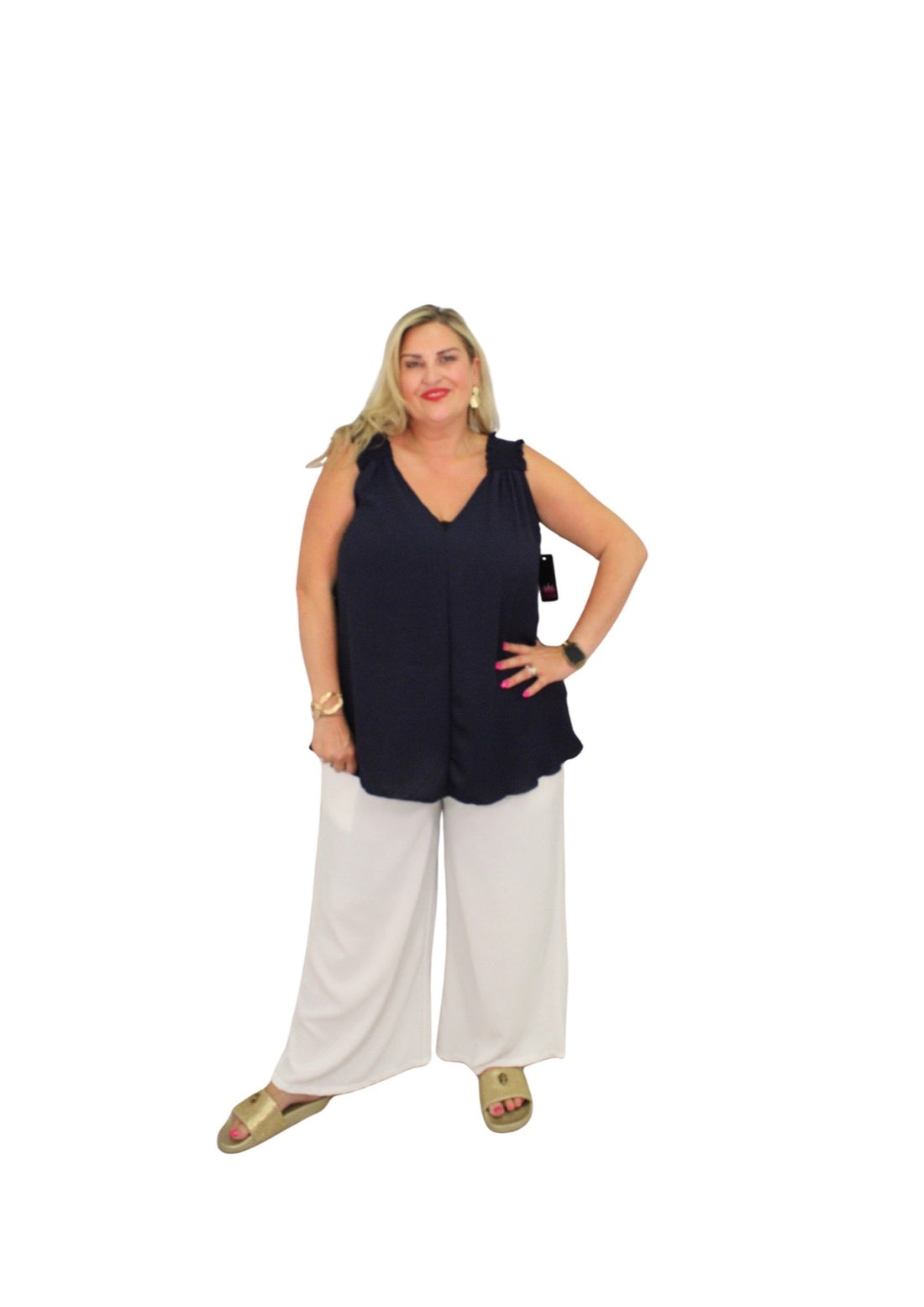 Peros Swing Top Sleeveless Plain