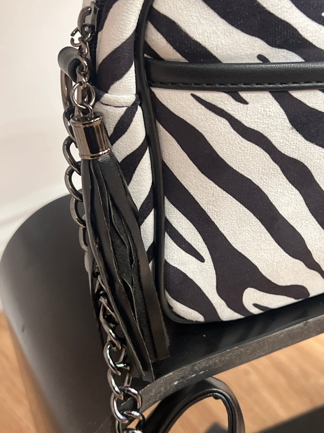 Zebra Chain Strap Bag
