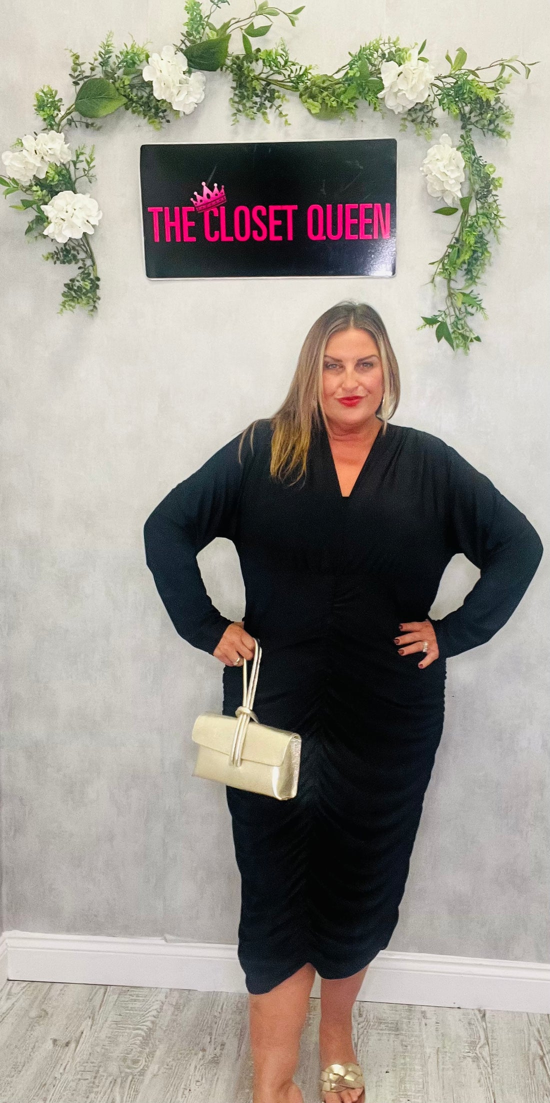 Regal Rouge Dress Plain