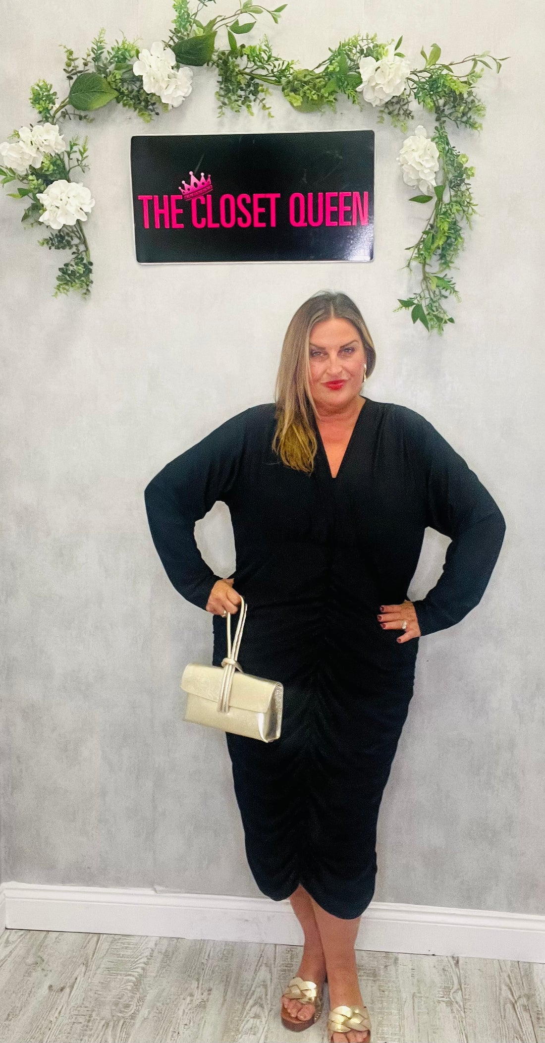 Regal Rouge Dress Plain