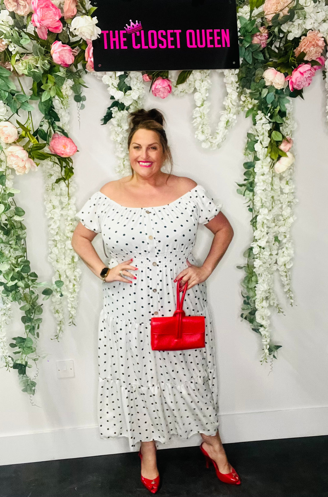 Rosa Maxi Dress Polka Dot