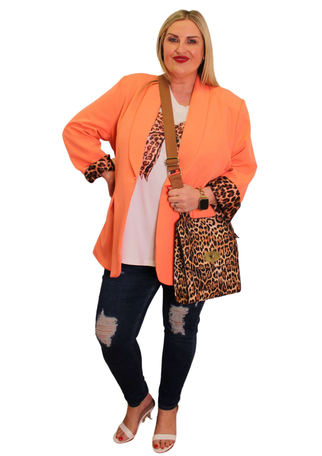 Leopard Lined Blazer