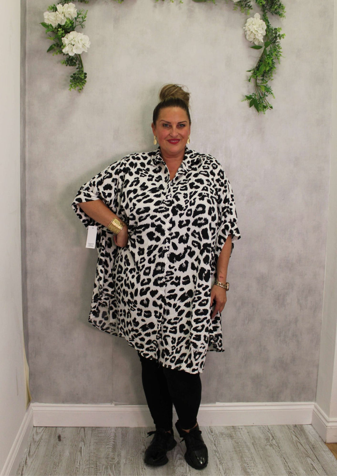 Oval Drop Tunic Shirt