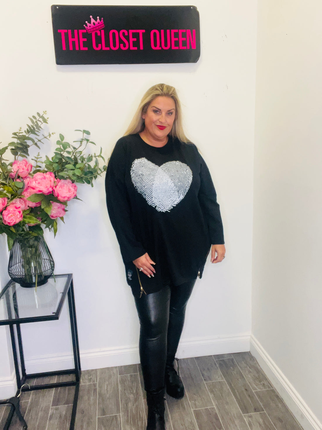 Finger Print Heart Top