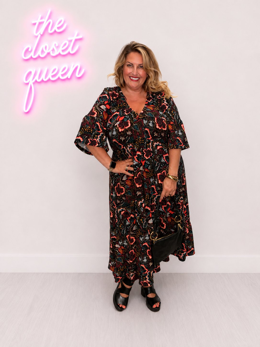 Bailey Dress Fine Knit Wonder Print