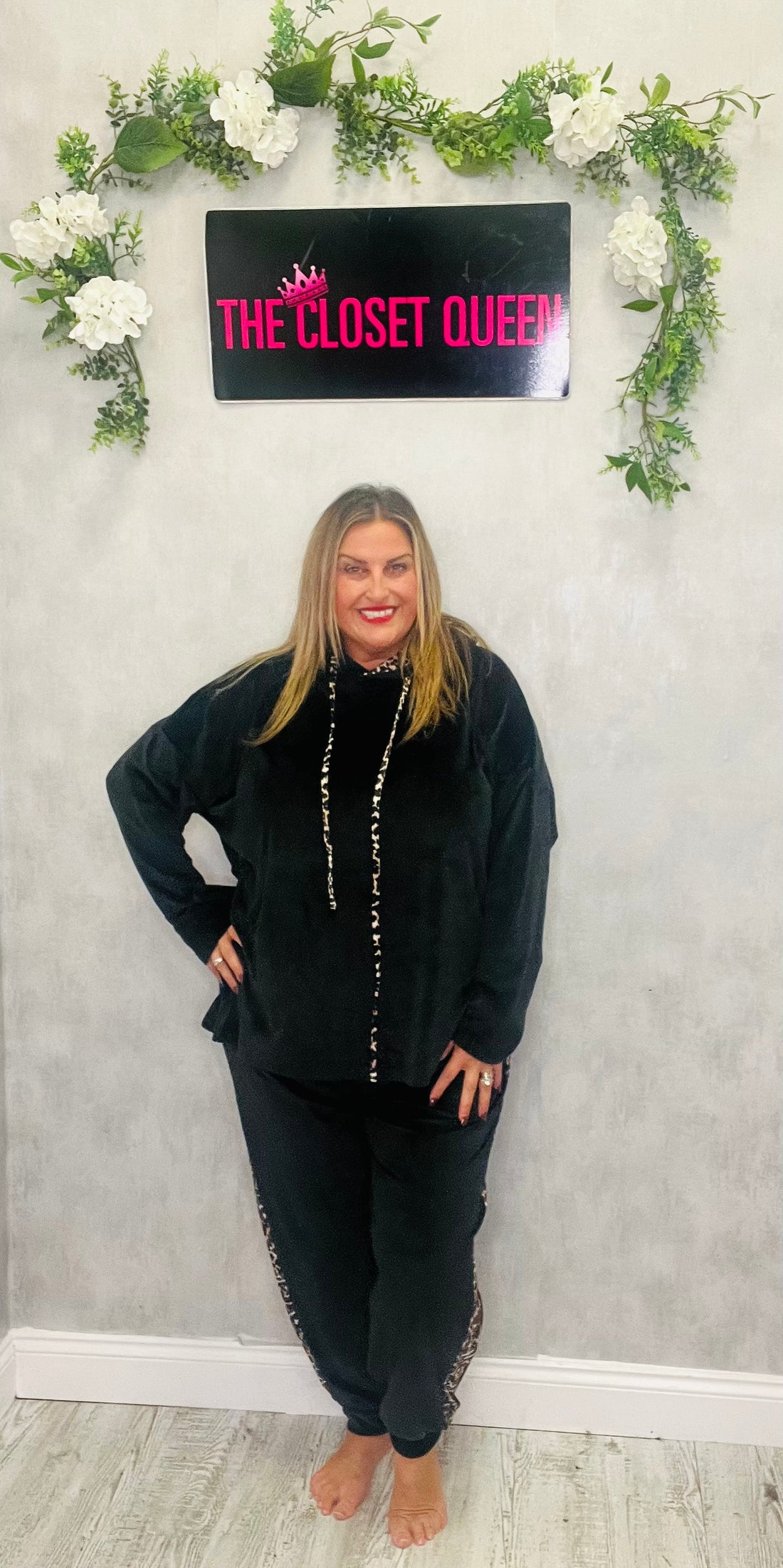 Velour Animal Strip Tracksuit