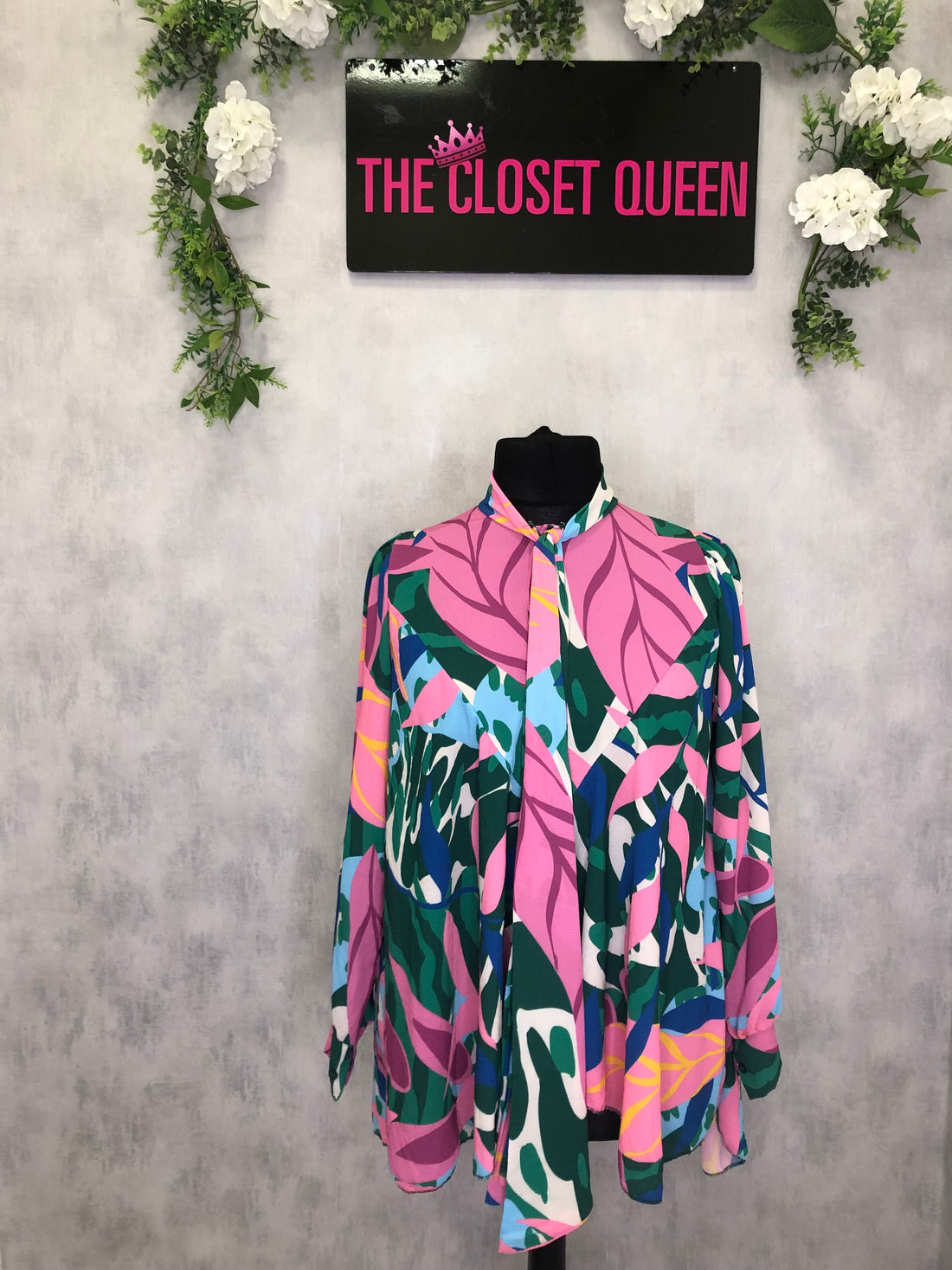 Flow Bow Blouse Midsize LOL Print