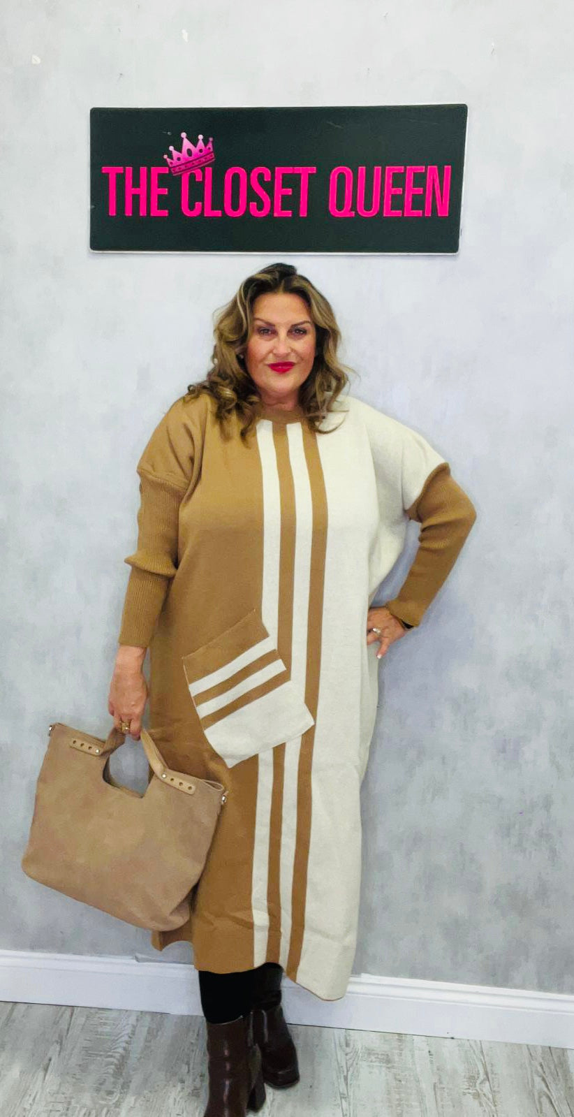 Trio Line Jumper Dress