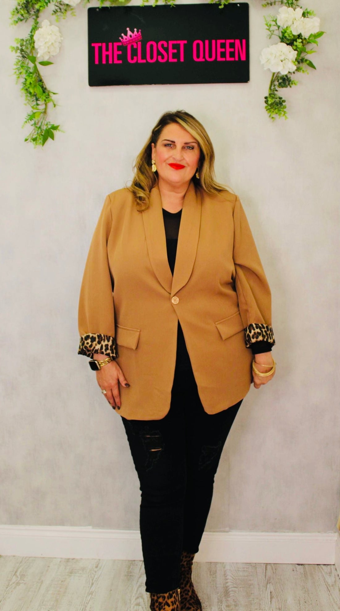 Leopard Lined Blazer