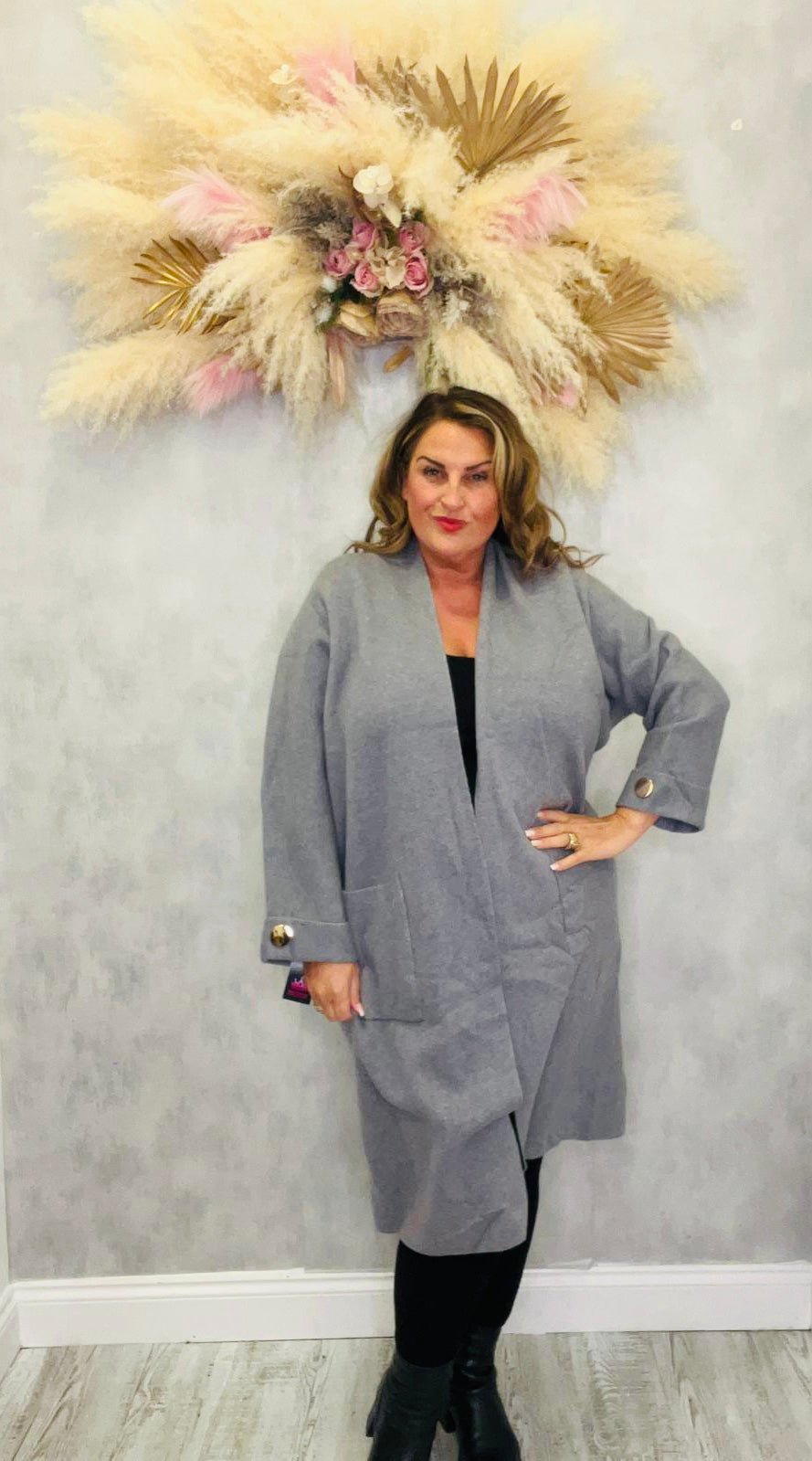 Button Cuff Luxury Cardigan Jacket