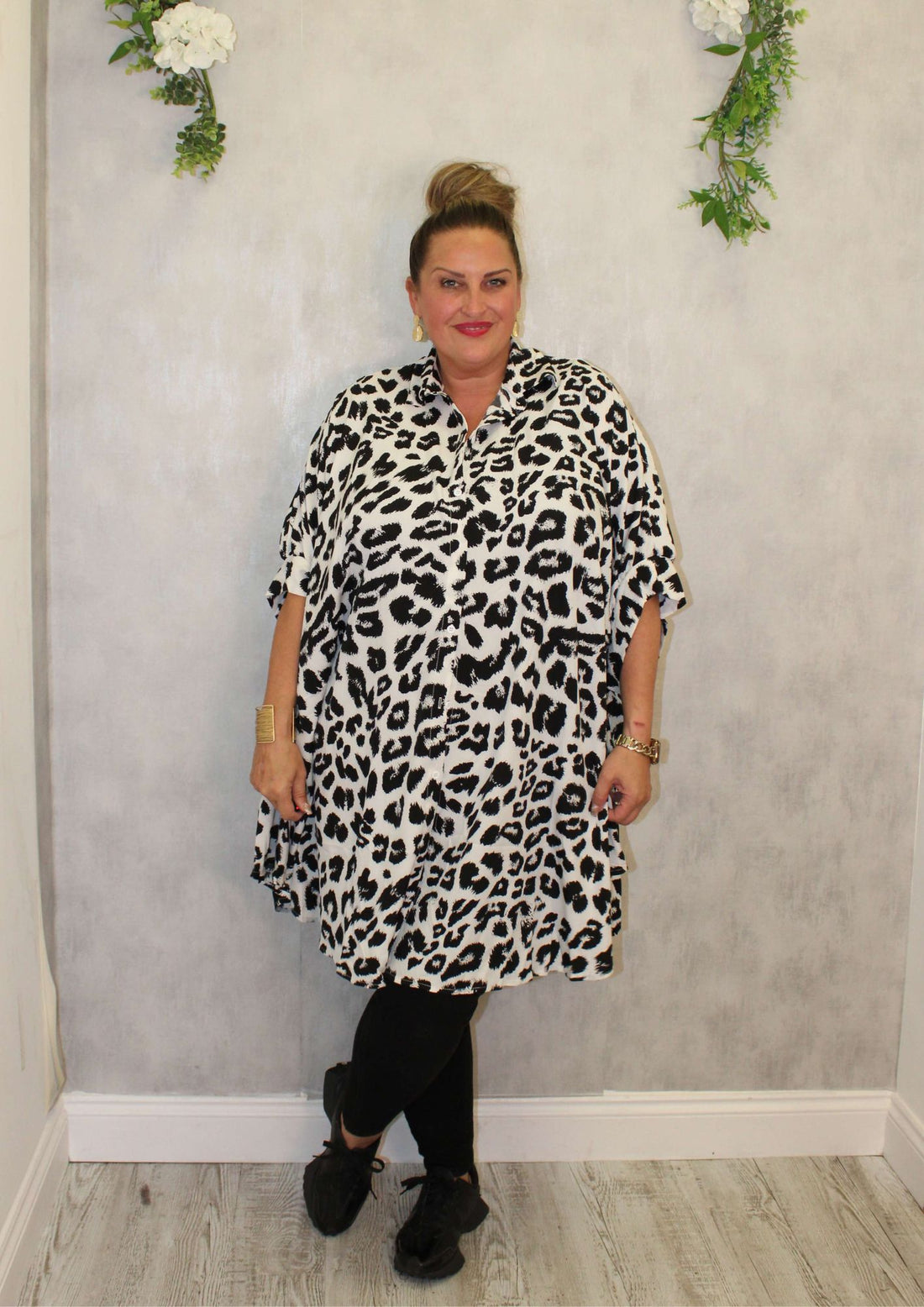 Oval Drop Tunic Shirt