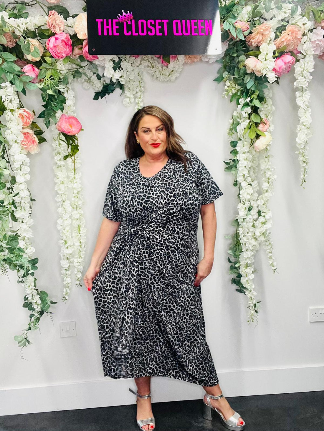 Slinky Maxi Dress Leopard