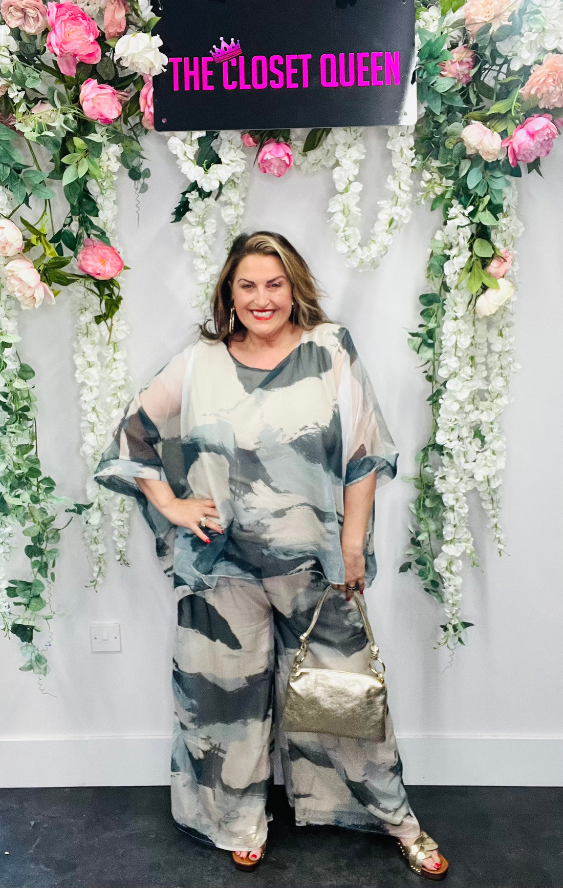 Silk Overlay Trouser Set