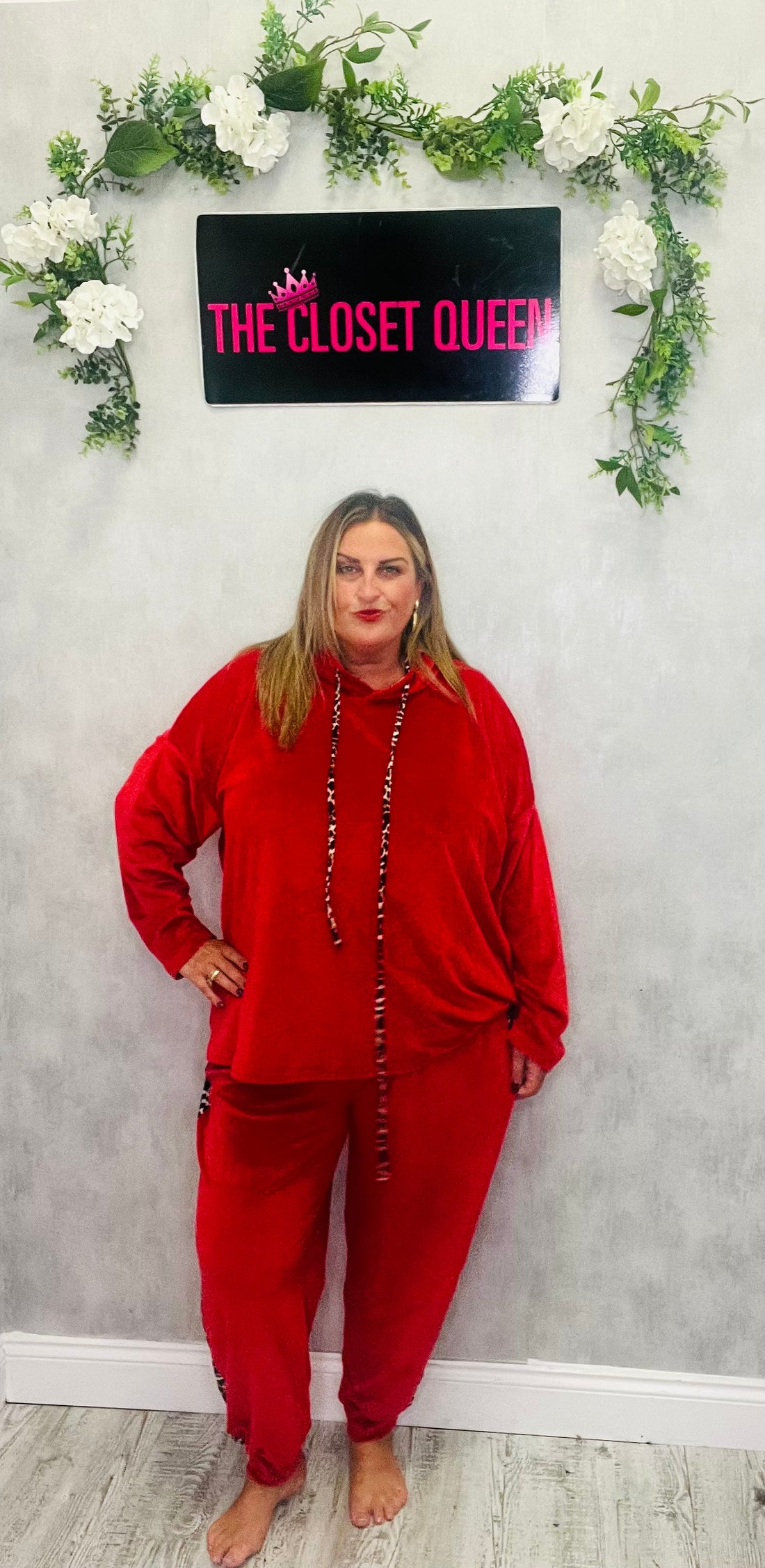 Velour Animal Strip Tracksuit