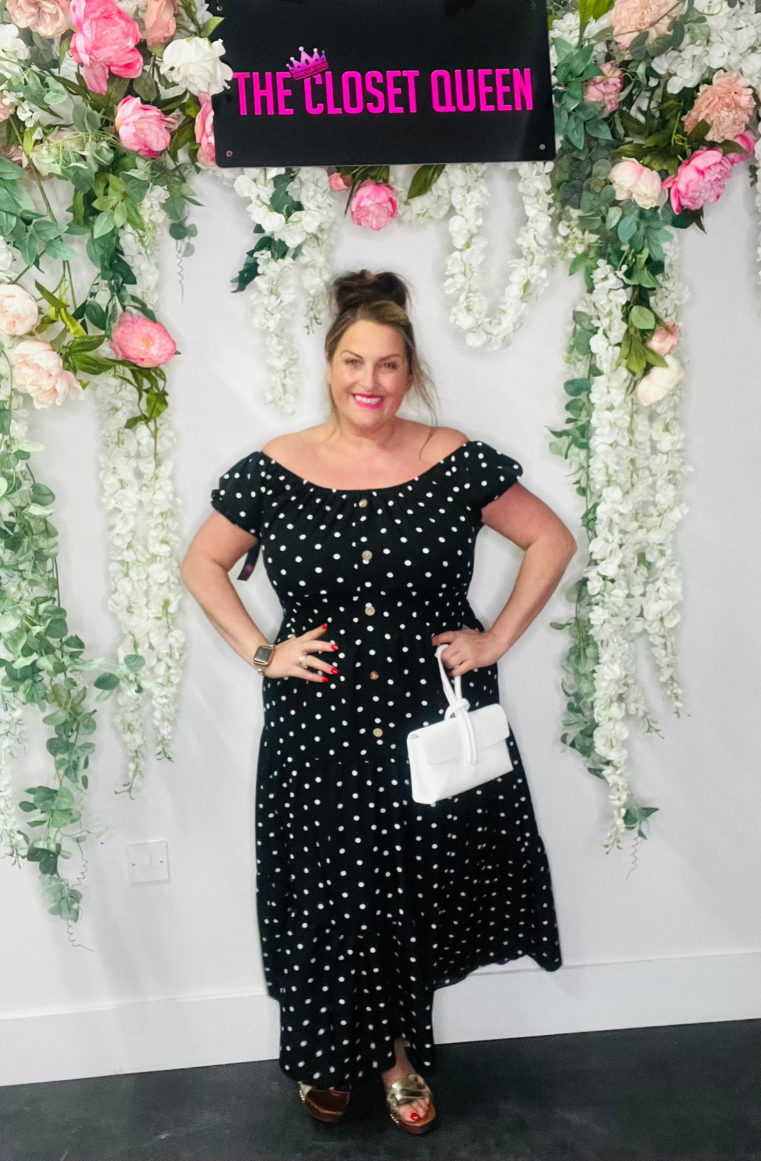 Rosa Maxi Dress Polka Dot