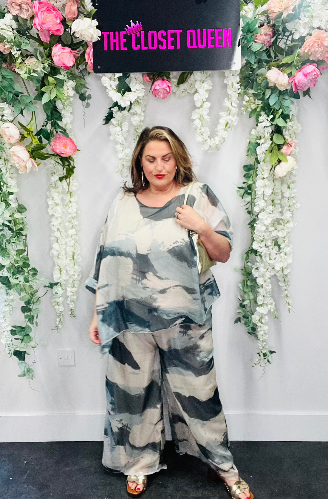 Silk Overlay Trouser Set