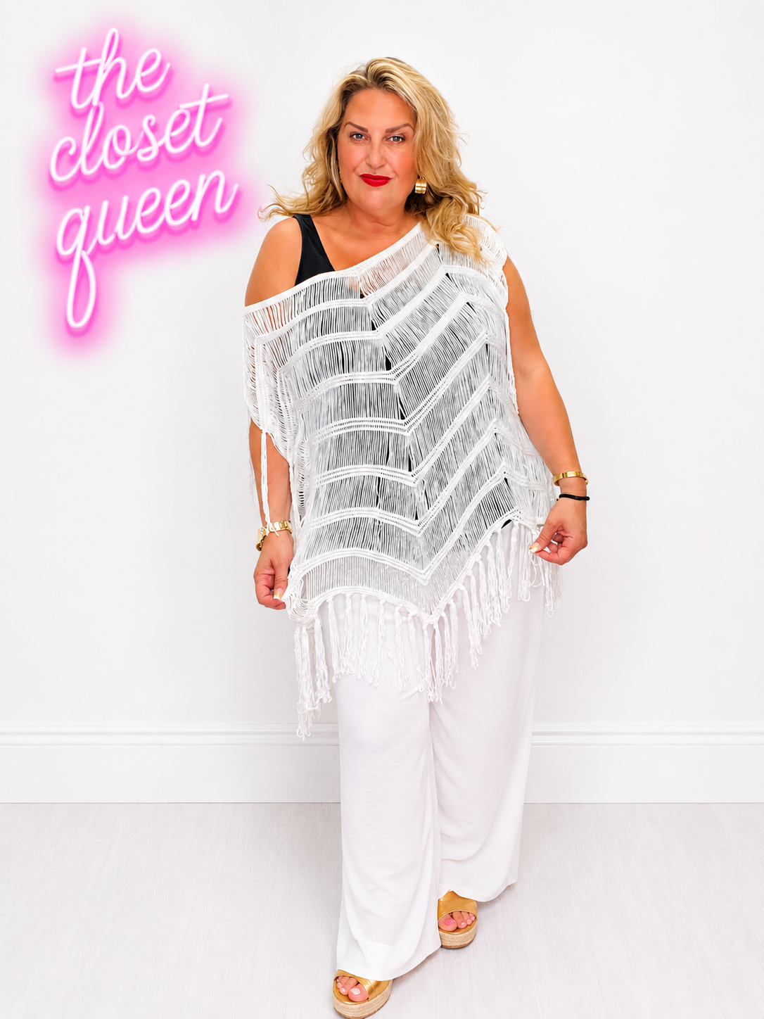 Chevron tassel cover up