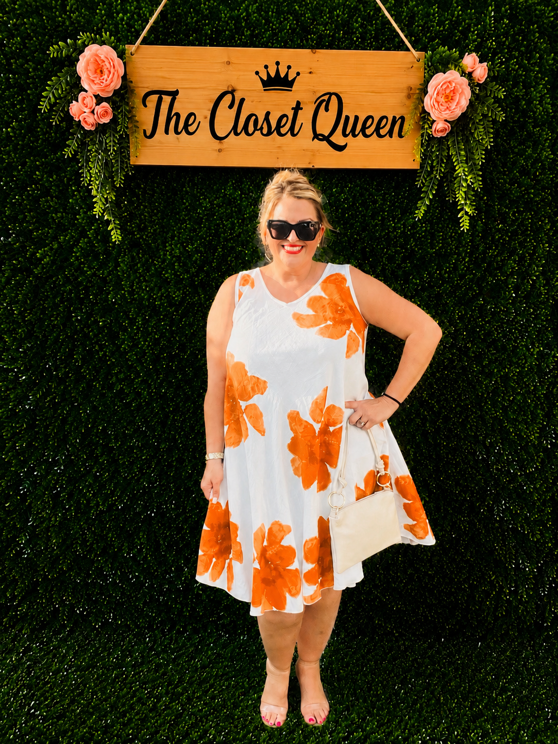 Dub Dress Sleeveless Bold Flower