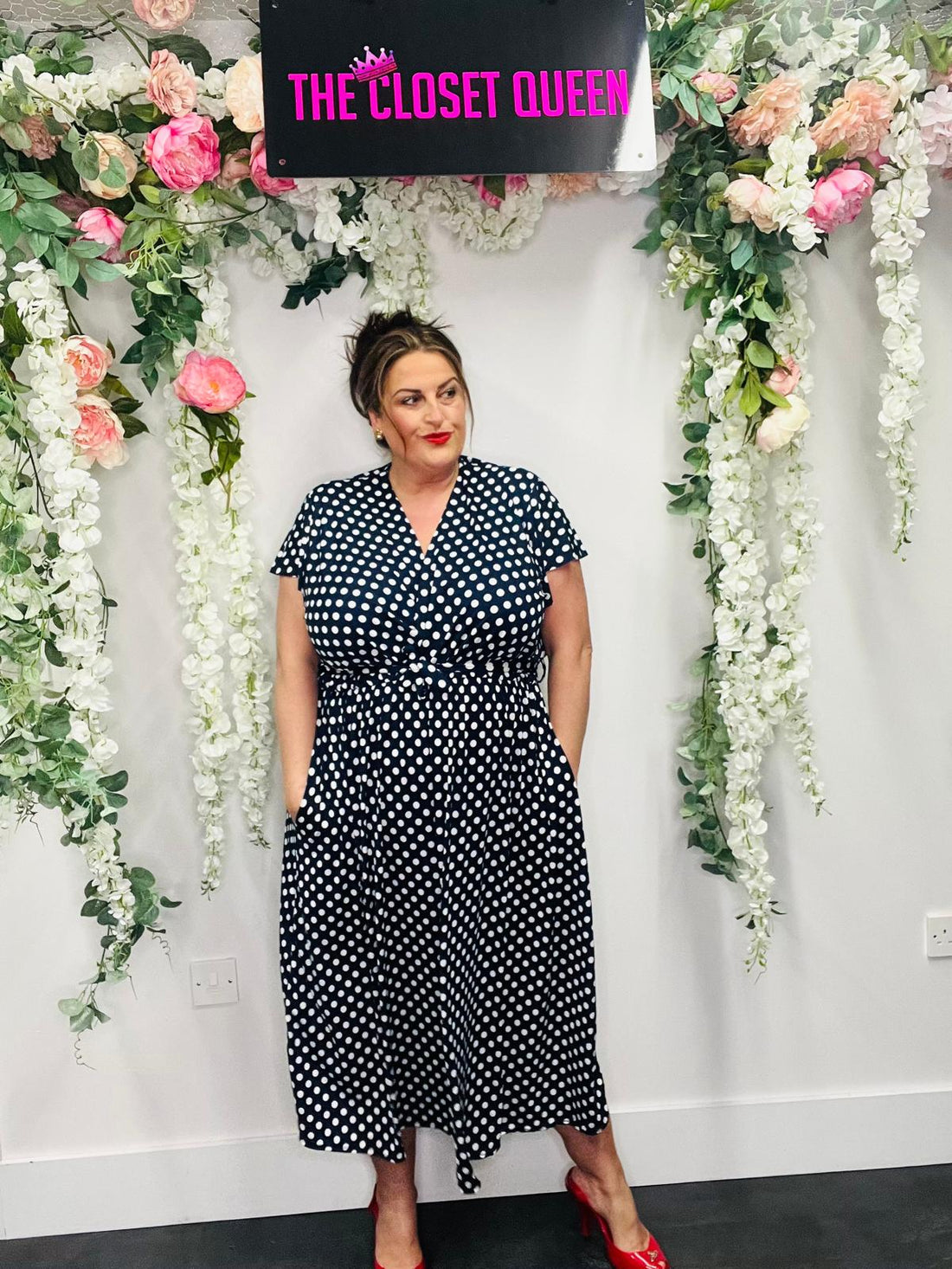 Capri Dress Polka Dot Print