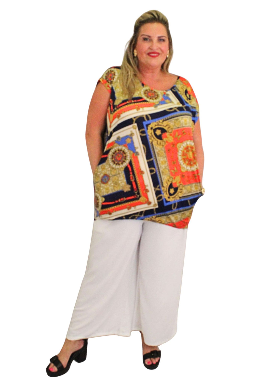 Slinky T Top Chain Print