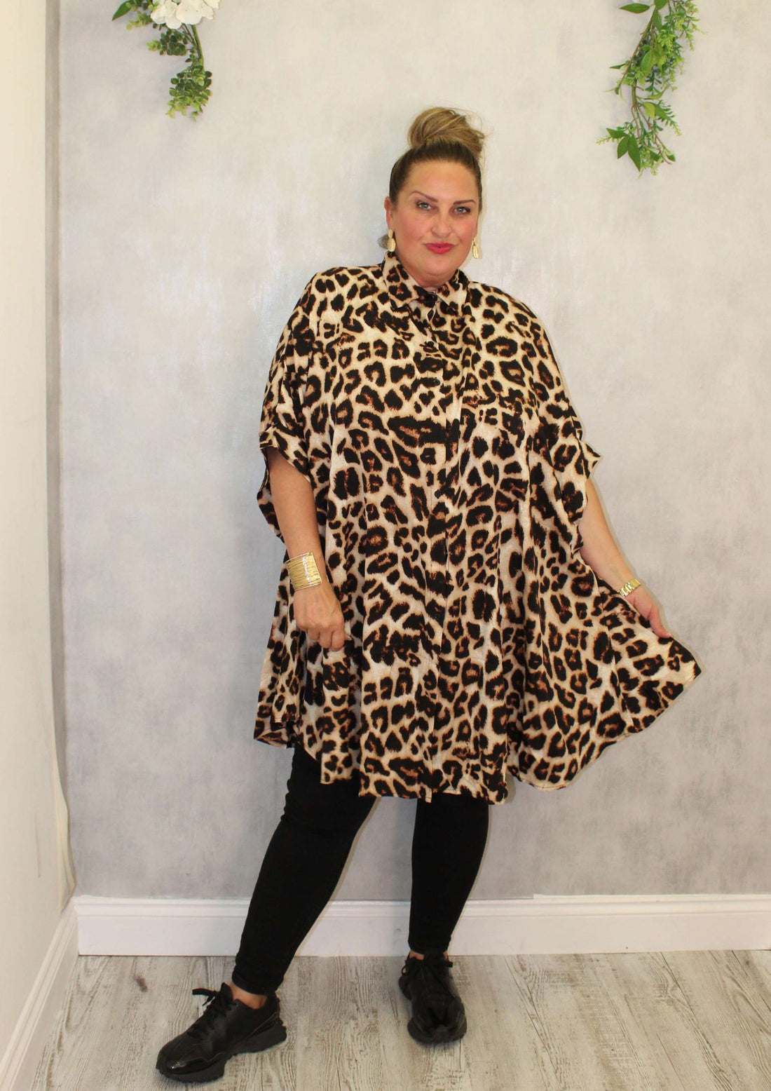 Oval Drop Tunic Shirt