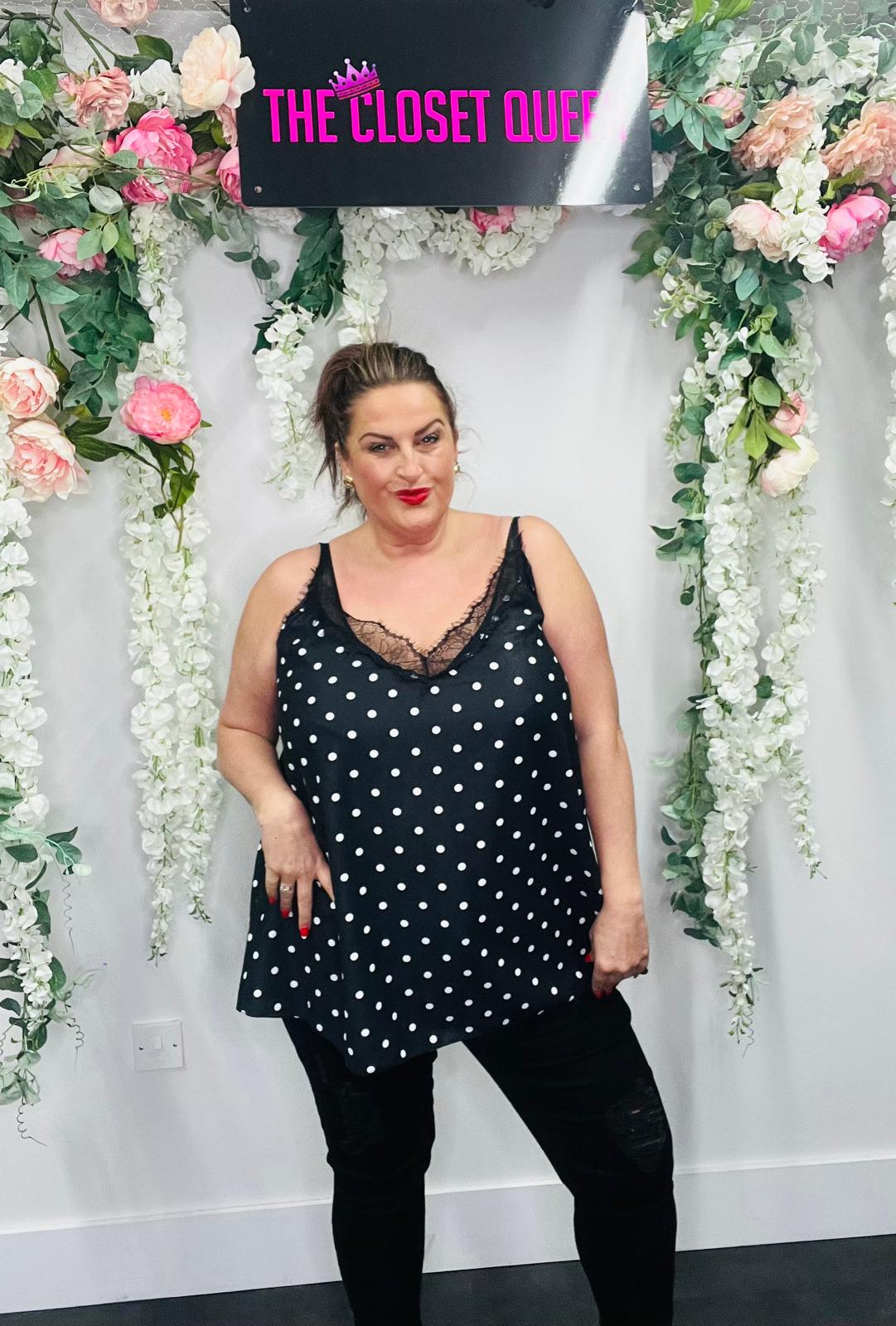 Lilia Camisole Polka Dot