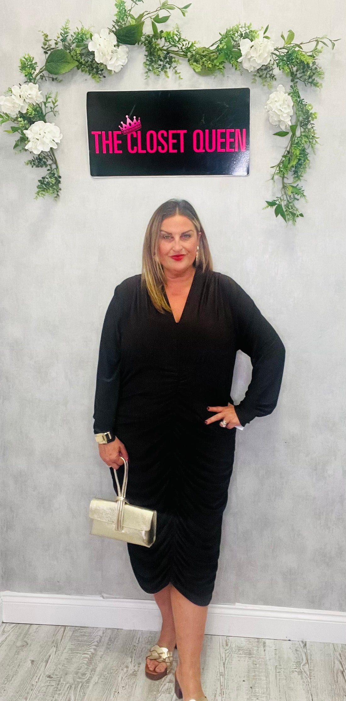 Regal Rouge Dress Plain