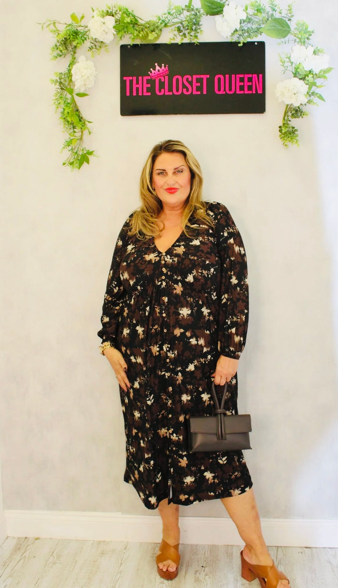 Bailey Dress Button Up Autumn Leaf