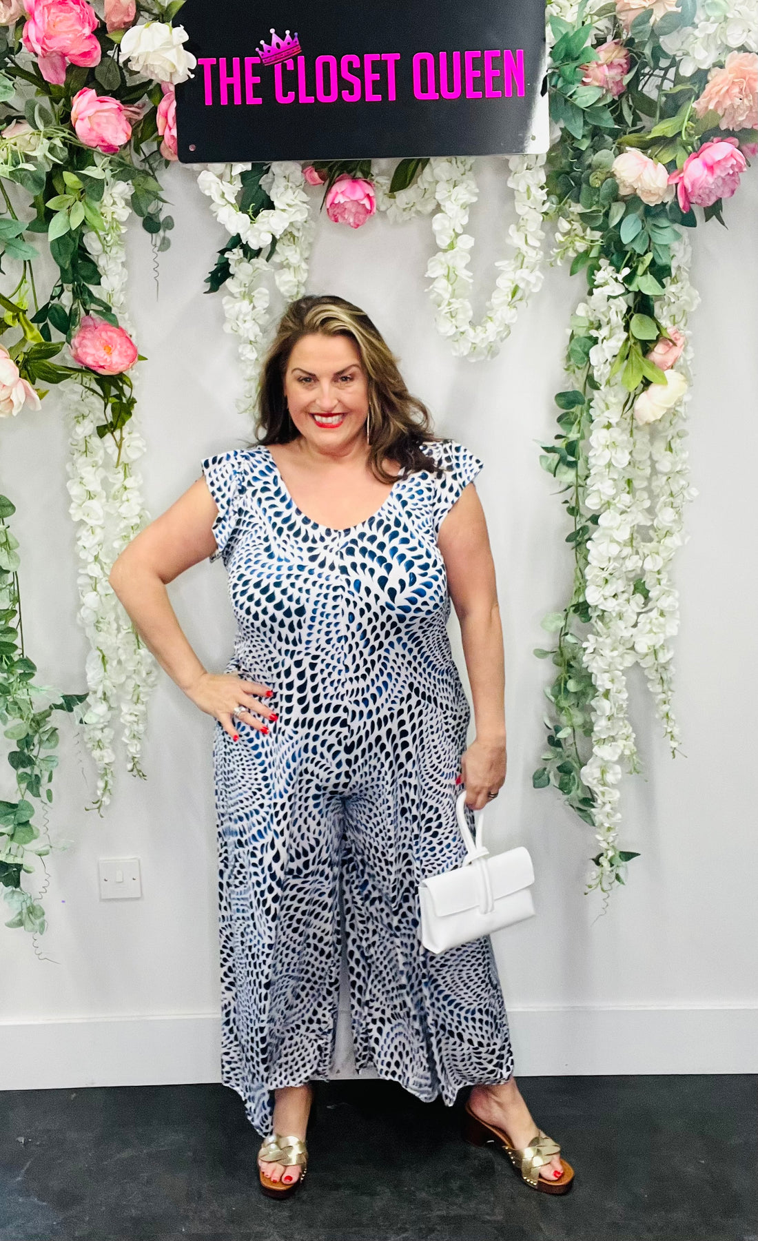 Sian Jumpsuit Droplet Print