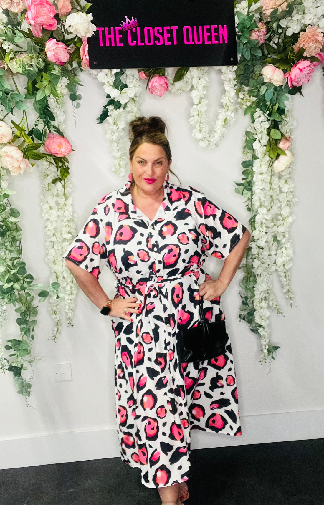 Vibrant Animal Shirt Dress