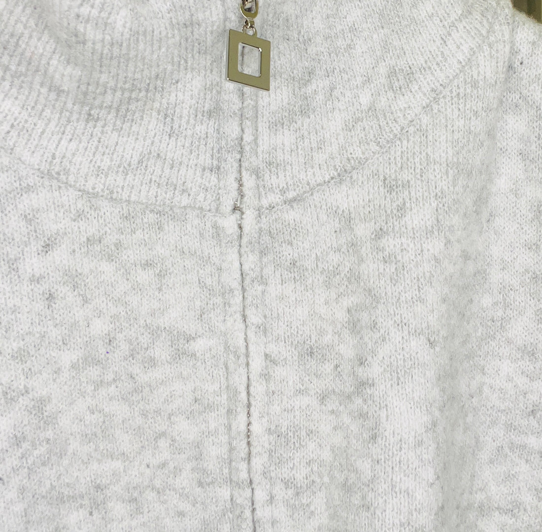 Square Zip Up Jumper