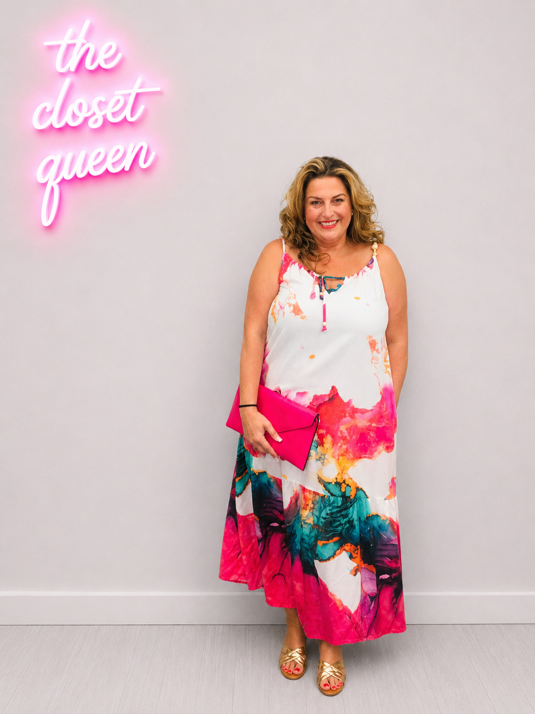Certy Dress Watercolour Print By FLY