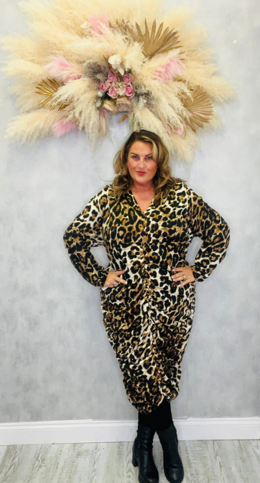 Regal rouge dress bold animal