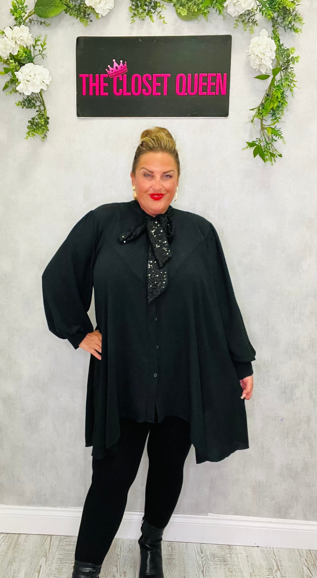 Flow Glitz Bow Blouse