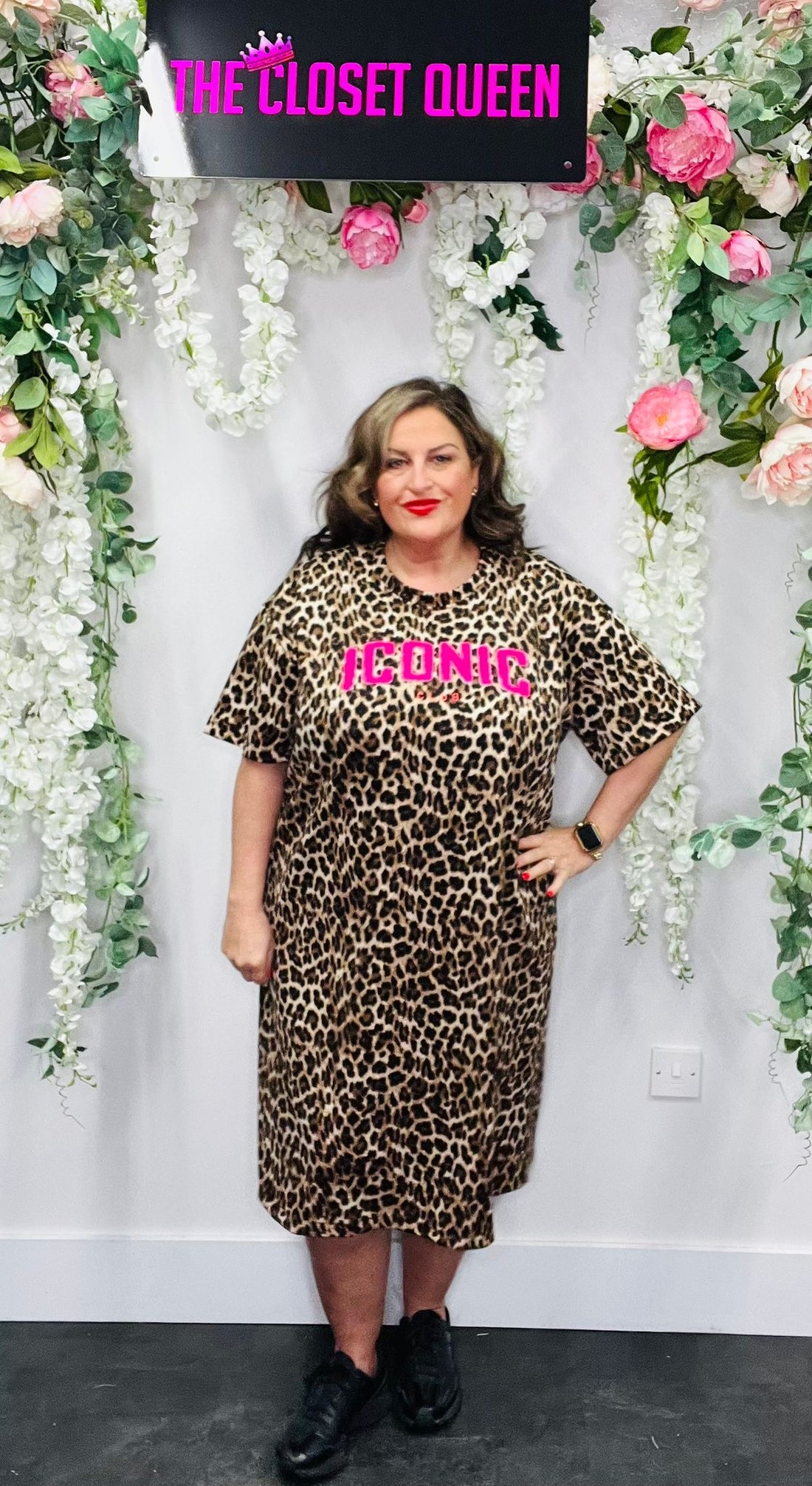 Iconic Bounce Dress Leopard