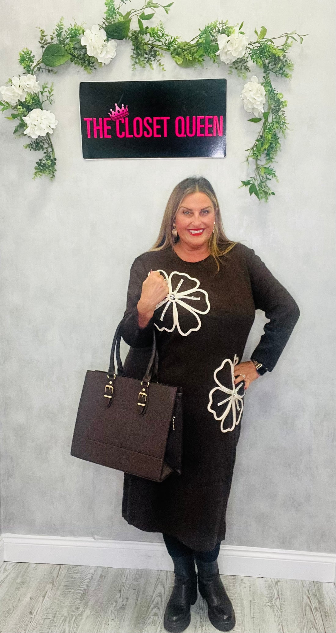 Double Ribbon Flower Dress