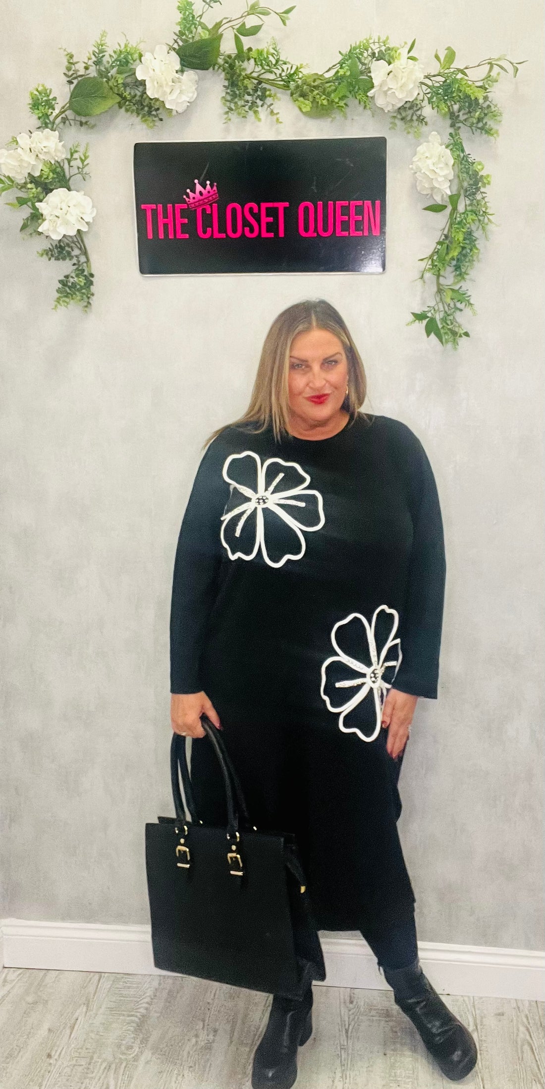 Double Ribbon Flower Dress