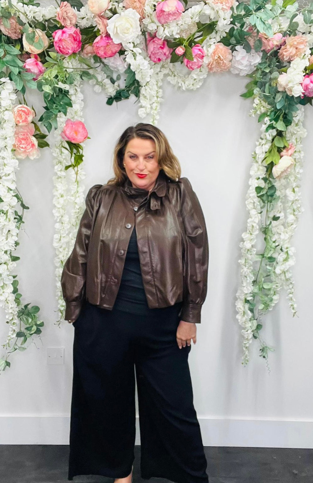 Leslie Leather Look Jacket