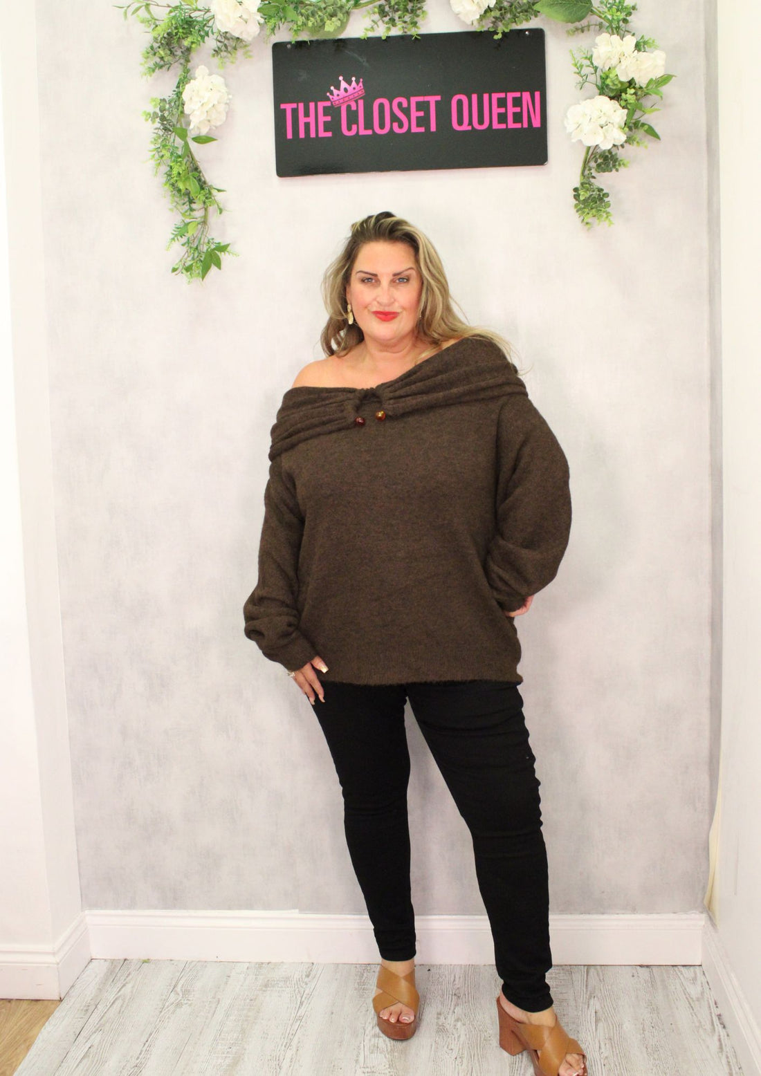 Horseshoe Off Shoulder Jumper