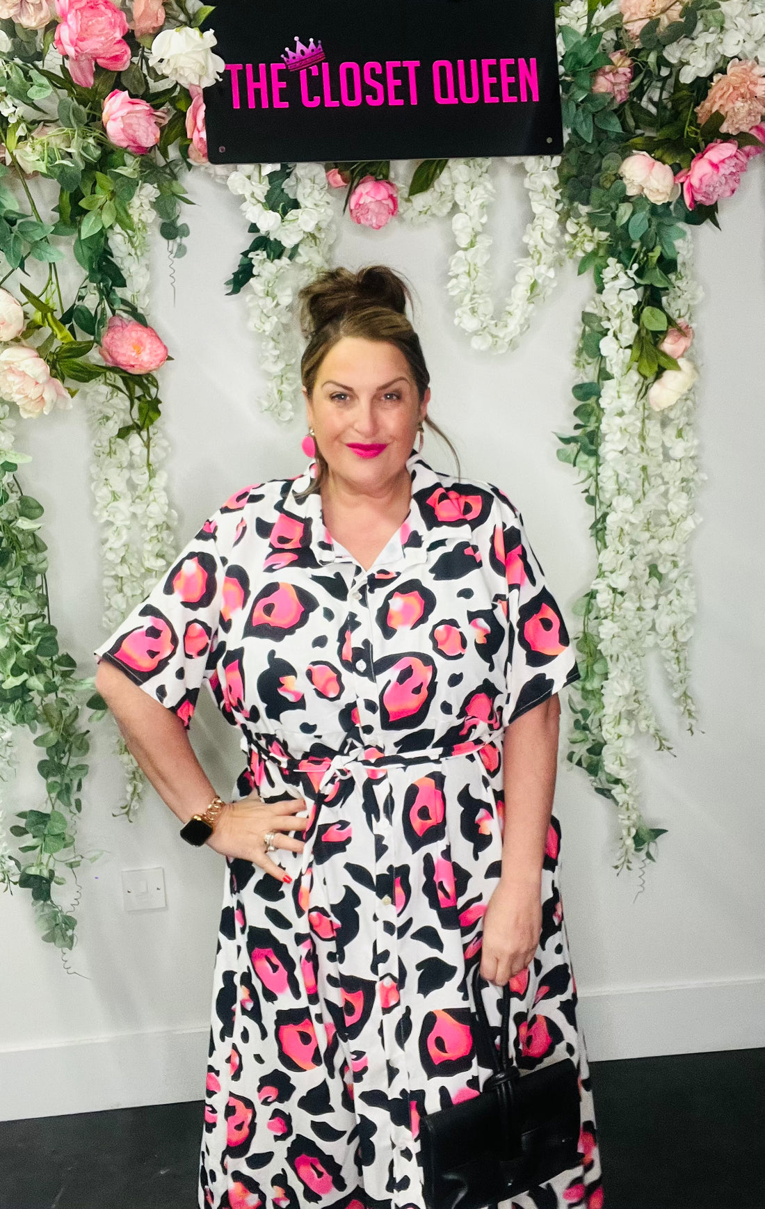 Vibrant Animal Shirt Dress
