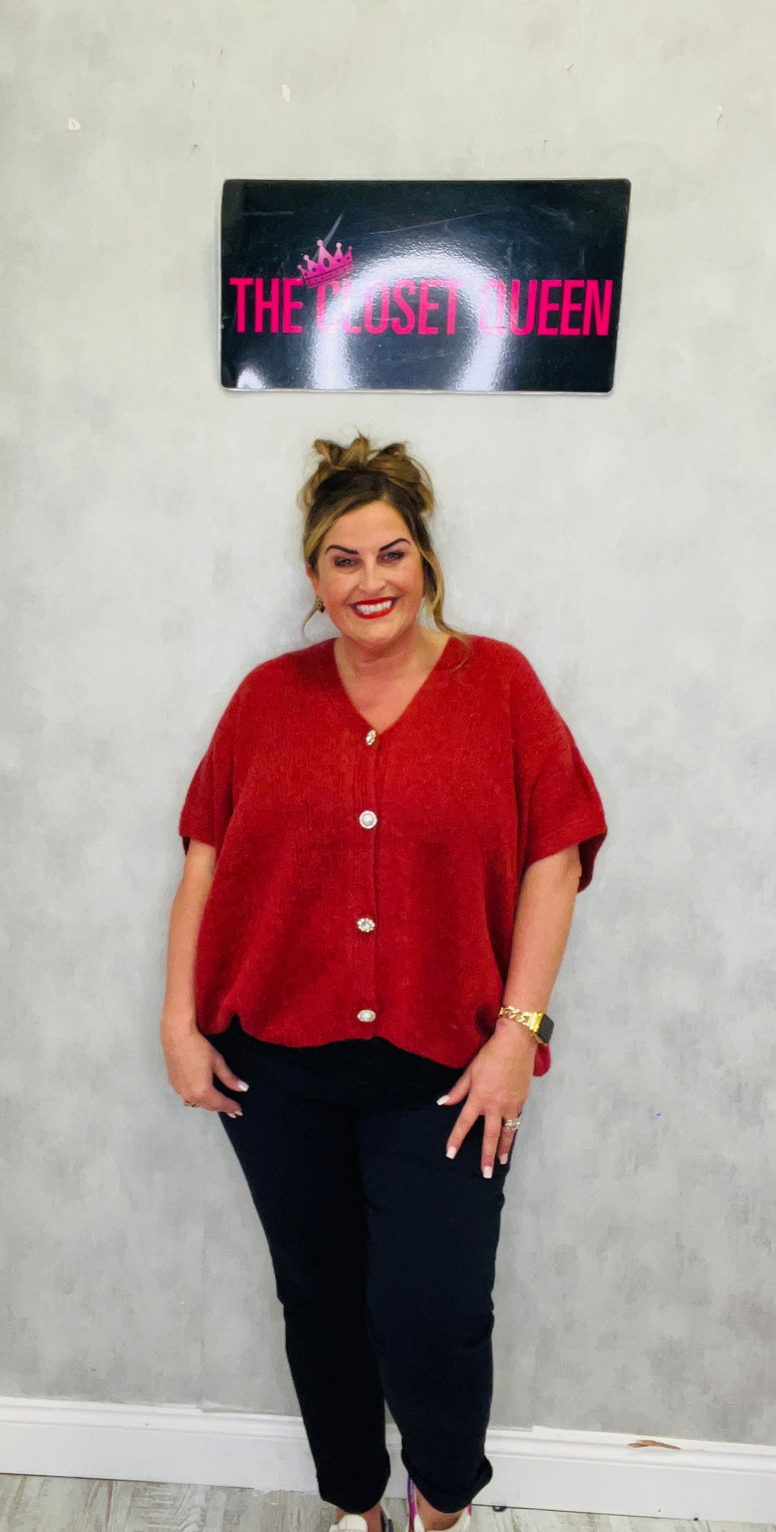 Sparkle Button Cardigan