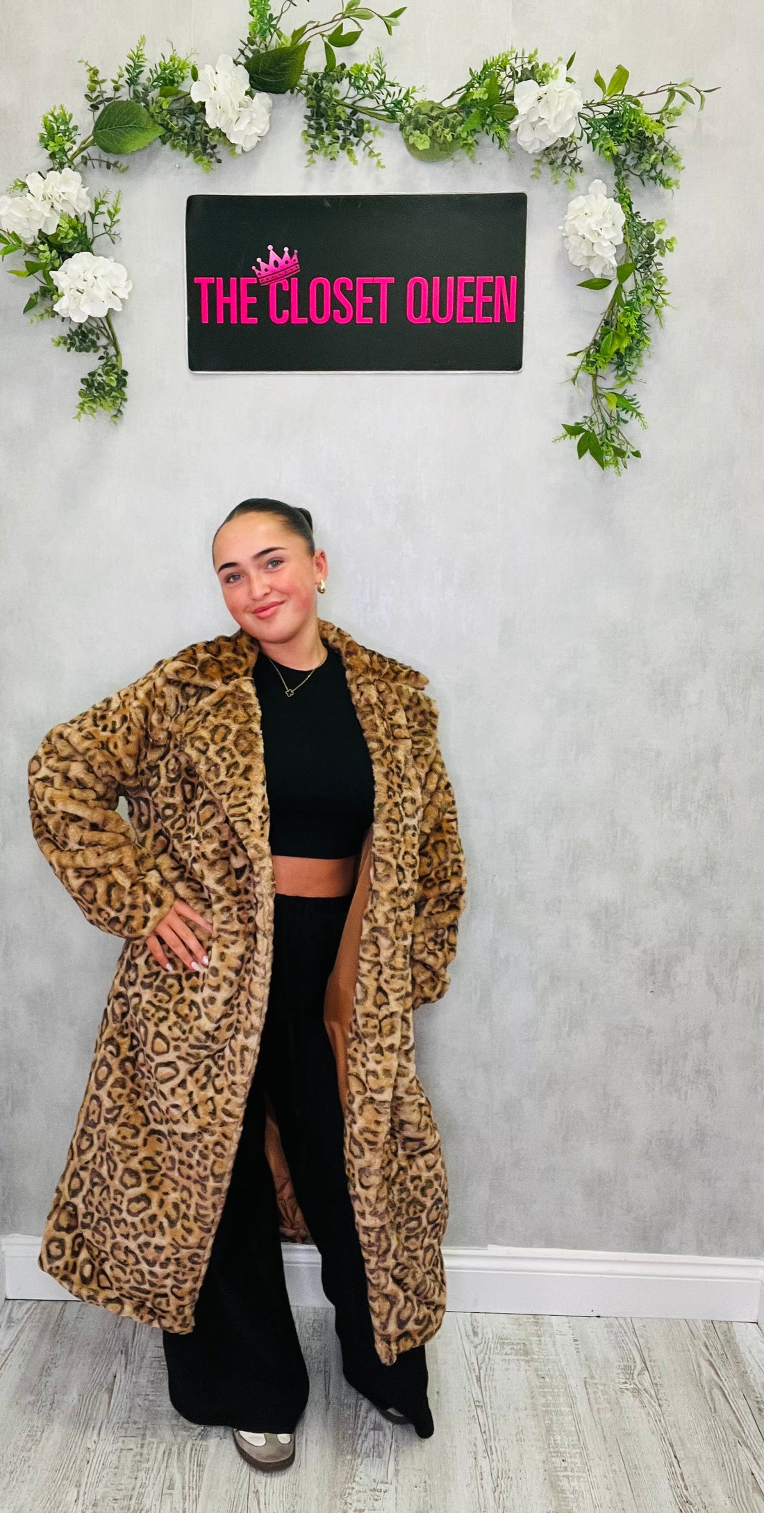 Faux Fur Coat Leopard