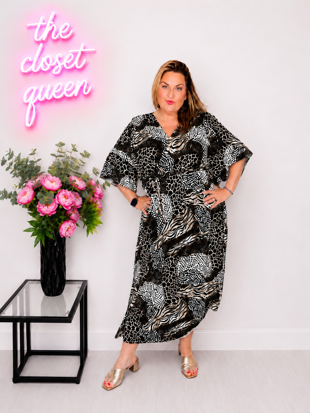Monaco Dress Safari Print