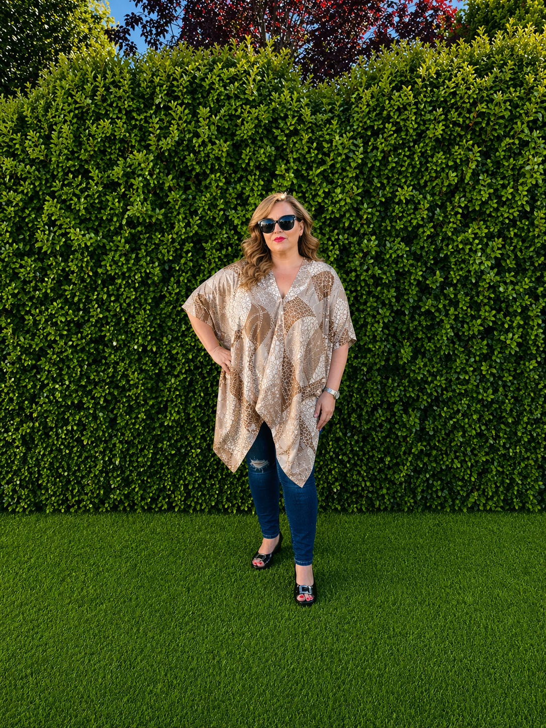 Satin Feel Kaftan Kiledo